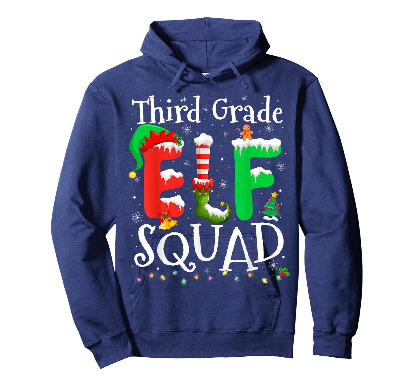 3rd Grade Elf Squad Xmas Funny Christmas Third Grade Elf T-Shirt