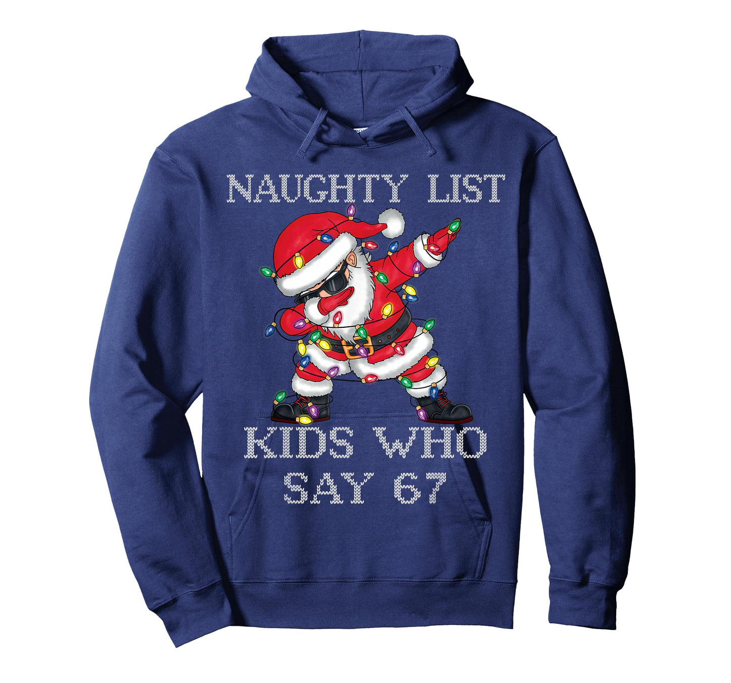 Dabbing Santa Claus Naughty List Kids Who Say 67 Christmas T-Shirt