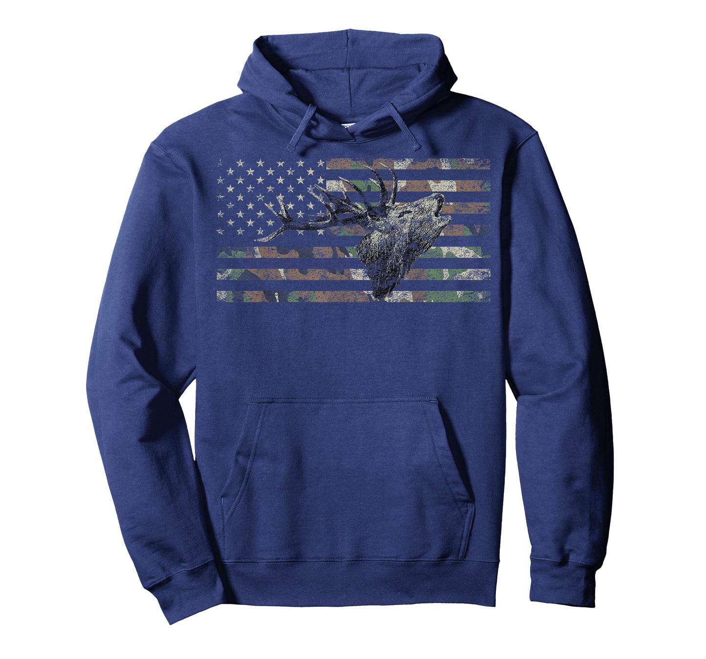 Deer Hunting Camo American Flag Buck Calling Hunter Country T-Shirt