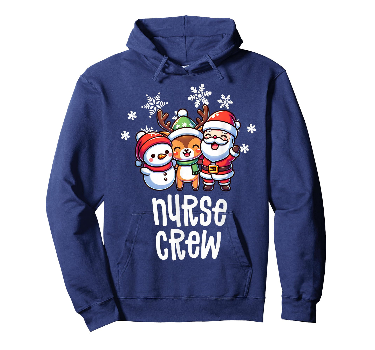 Christmas Nurse Crew Santa Snowman Holiday RN NICU PICU T-Shirt