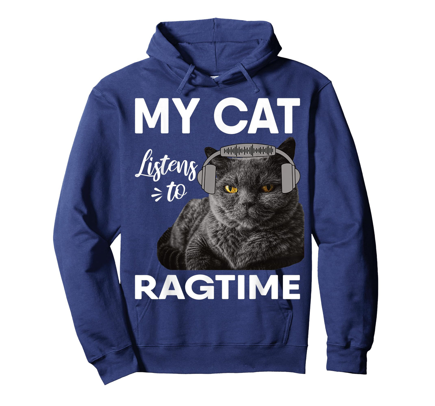 My Cat Listens To Ragtime Music Men Women T-Shirt
