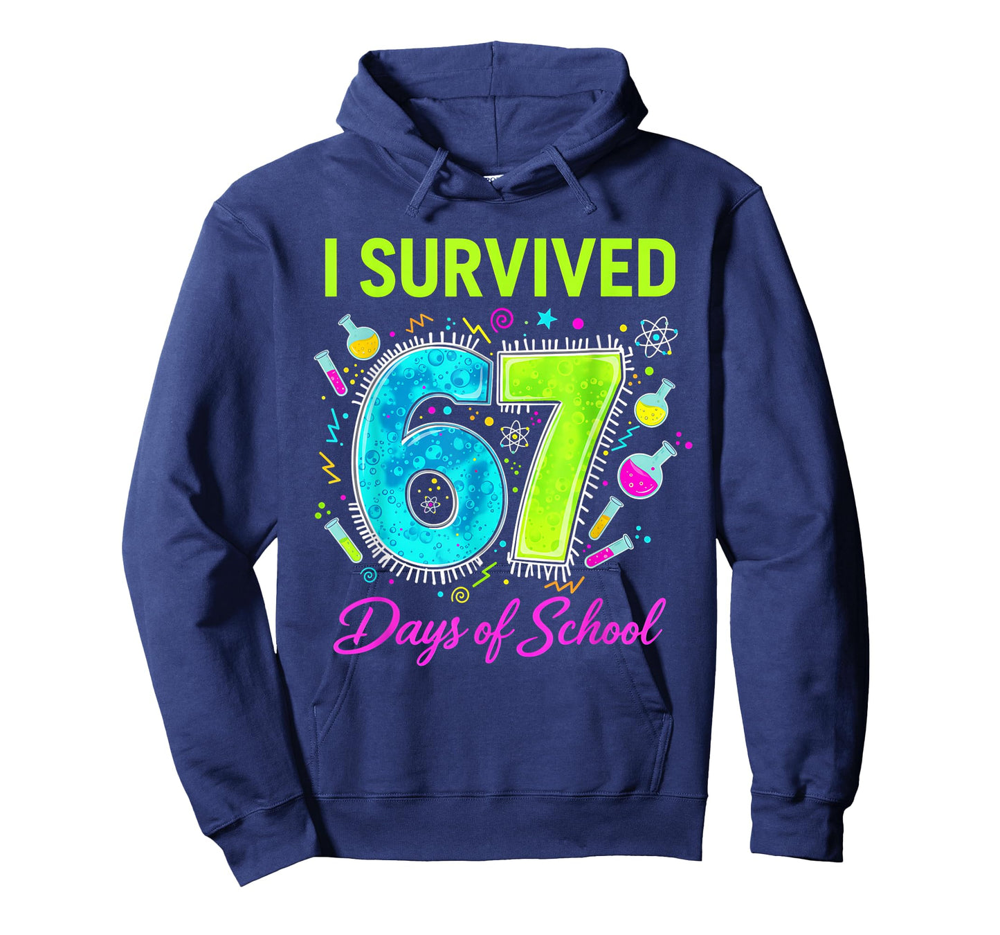 I Survived 67 Days of School Funny 67 Meme Science Teacher T-Shirt