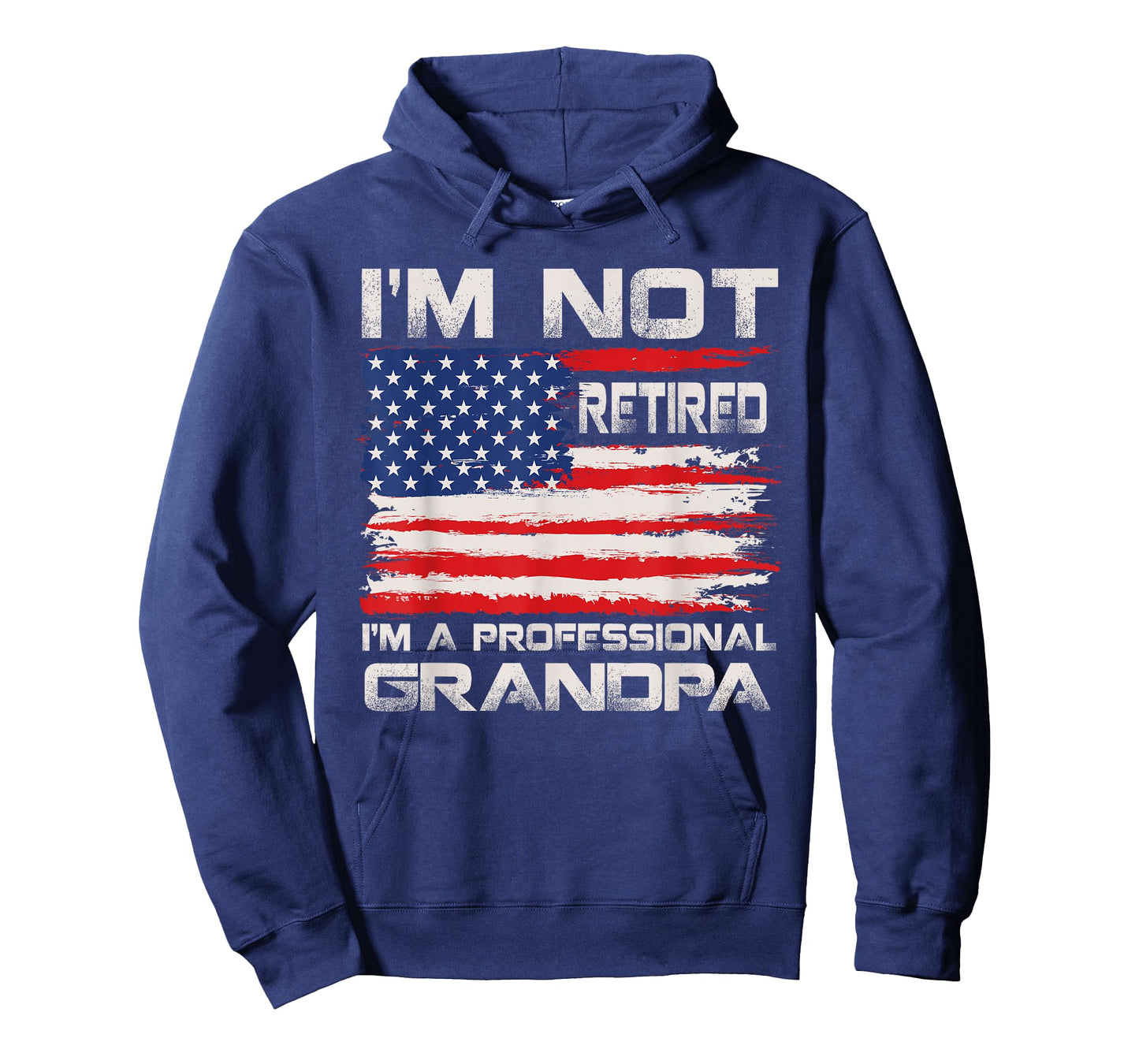 I'm Not Retired I'm a Professional Grandpa USA Flag Men T-Shirt