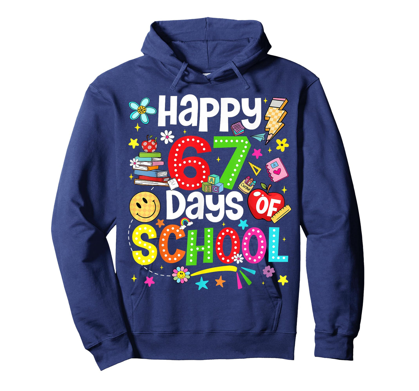 Happy 67 Days of School Six Seven Meme Boy Girl Teacher T-Shirt