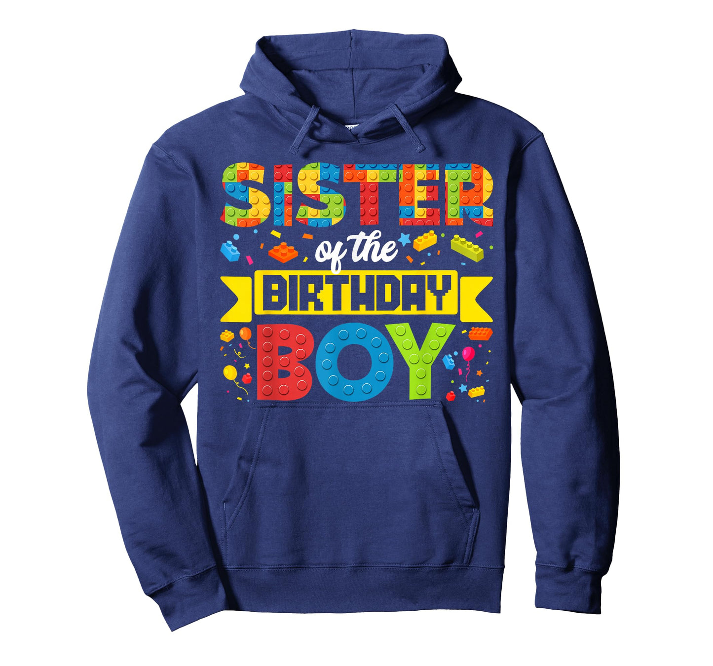 Sister of The Birthday Boy Master Builder Building Blocks T-Shirt