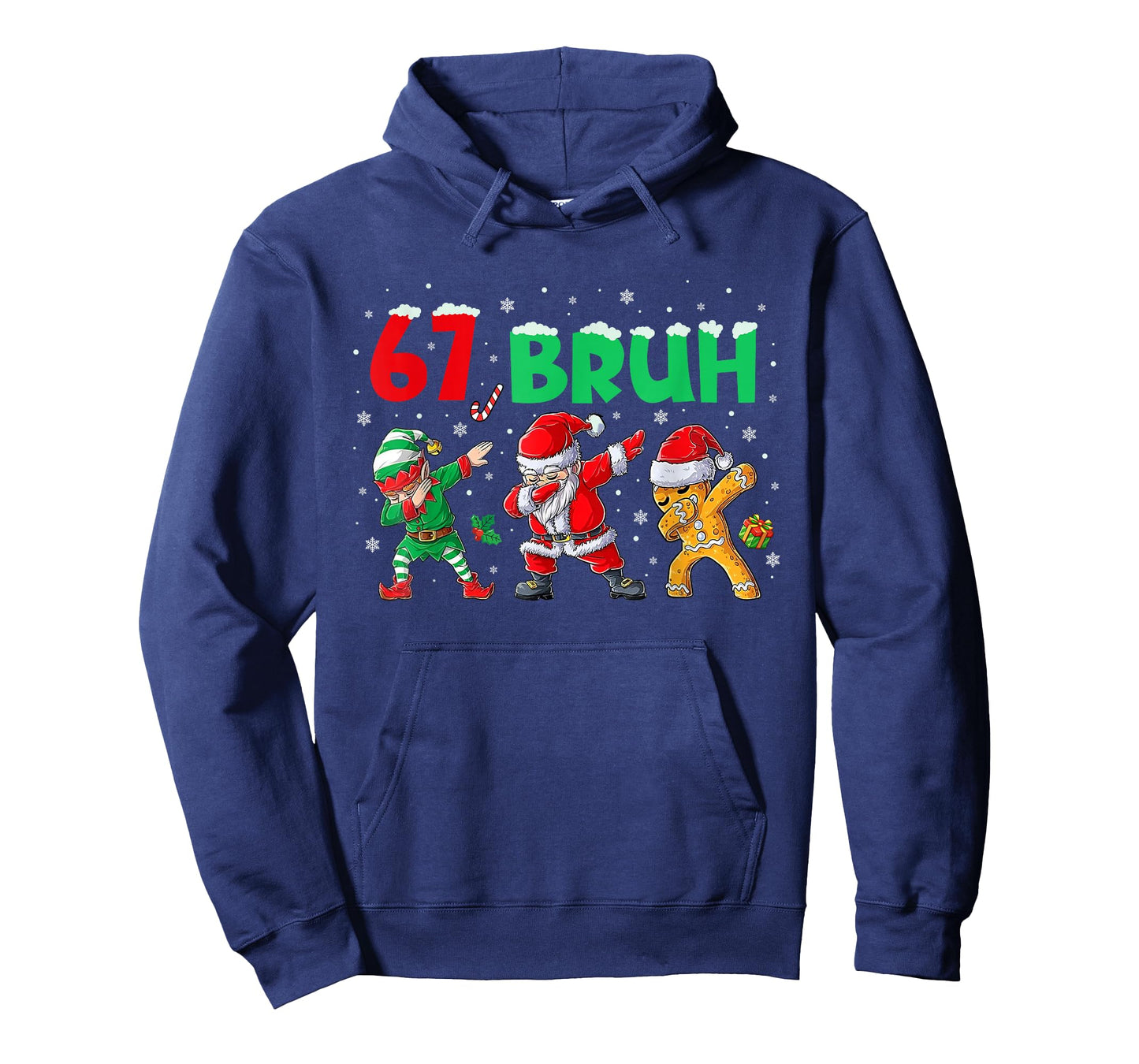 Dabbing Santa Elf 67 Meme 6 7 Christmas Six Seven Bruh T-Shirt