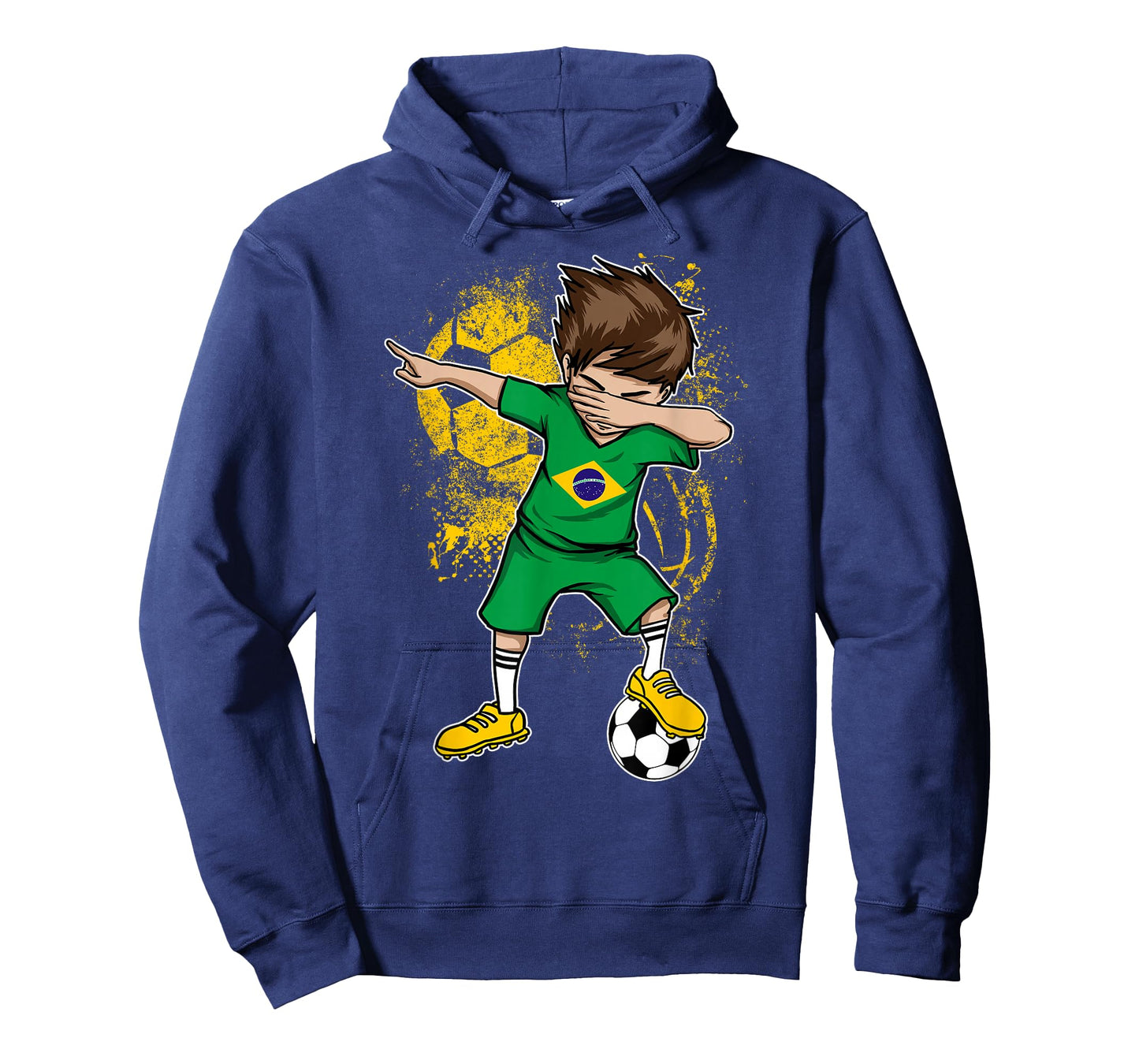Dabbing Boy Brazil Soccer Shirt Jersey Brasil Football Tee T-Shirt