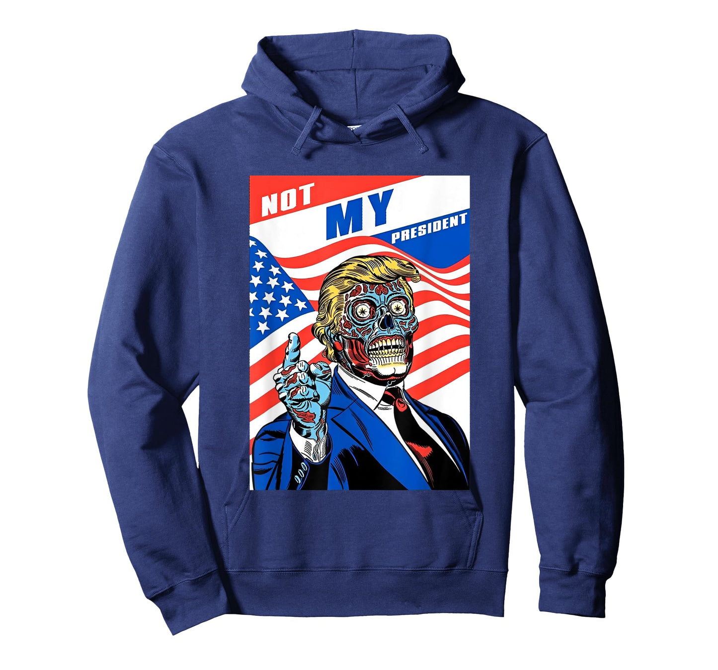 Not My President Anti Trump Horror American T-Shirt