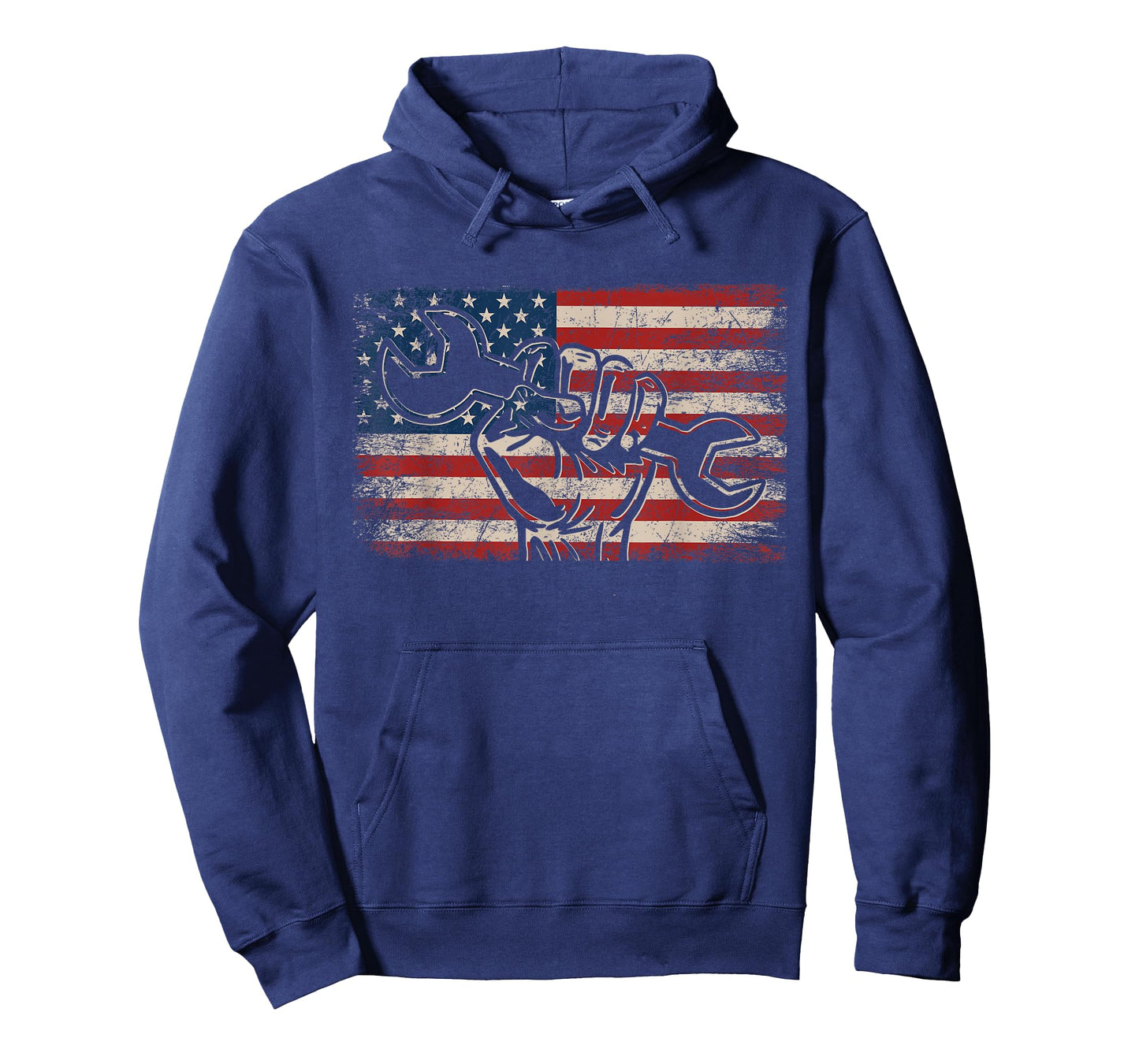 American Mechanic US Flag American Worker Patriotic Mechanic Women Men T-Shirt