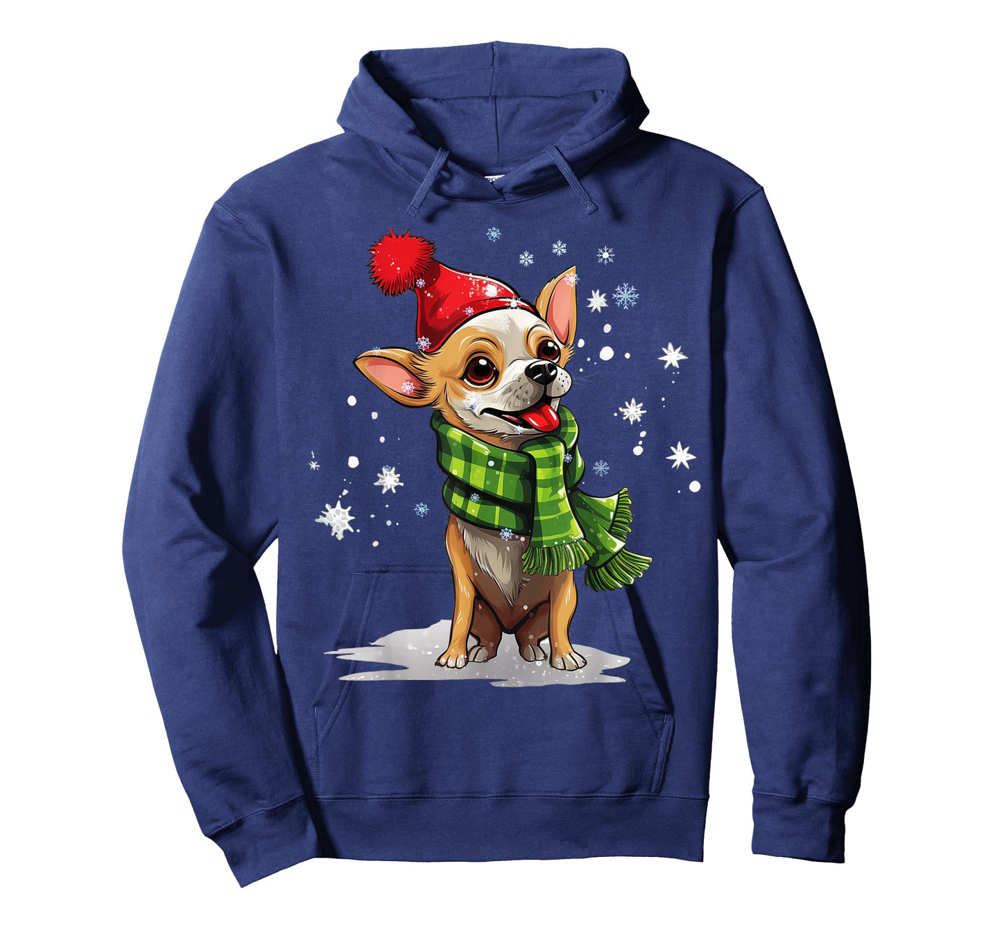 Chihuahua Dog Christmas Snow Winter Vibes for Men Women Kids T-Shirt