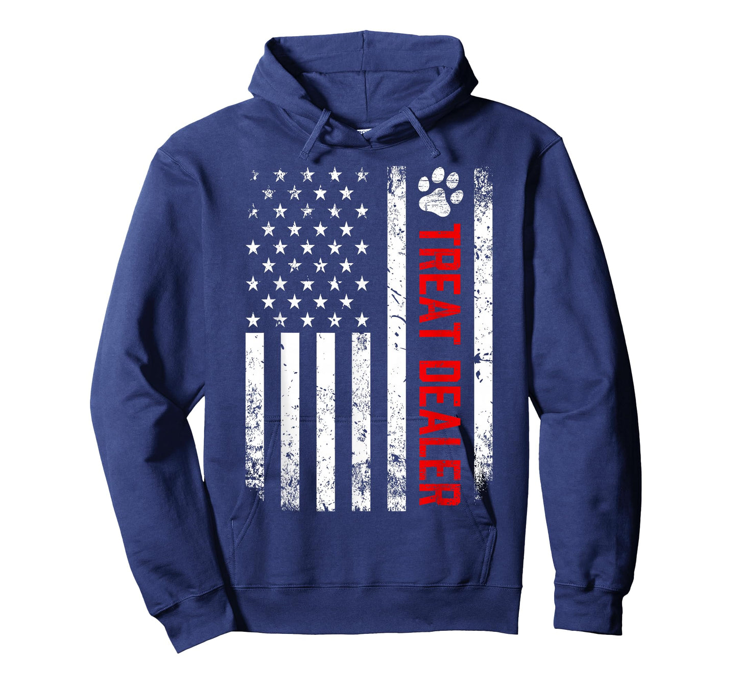 Dog Treat Dealer Funny Dog Owner Dog Dad American Flag T-Shirt
