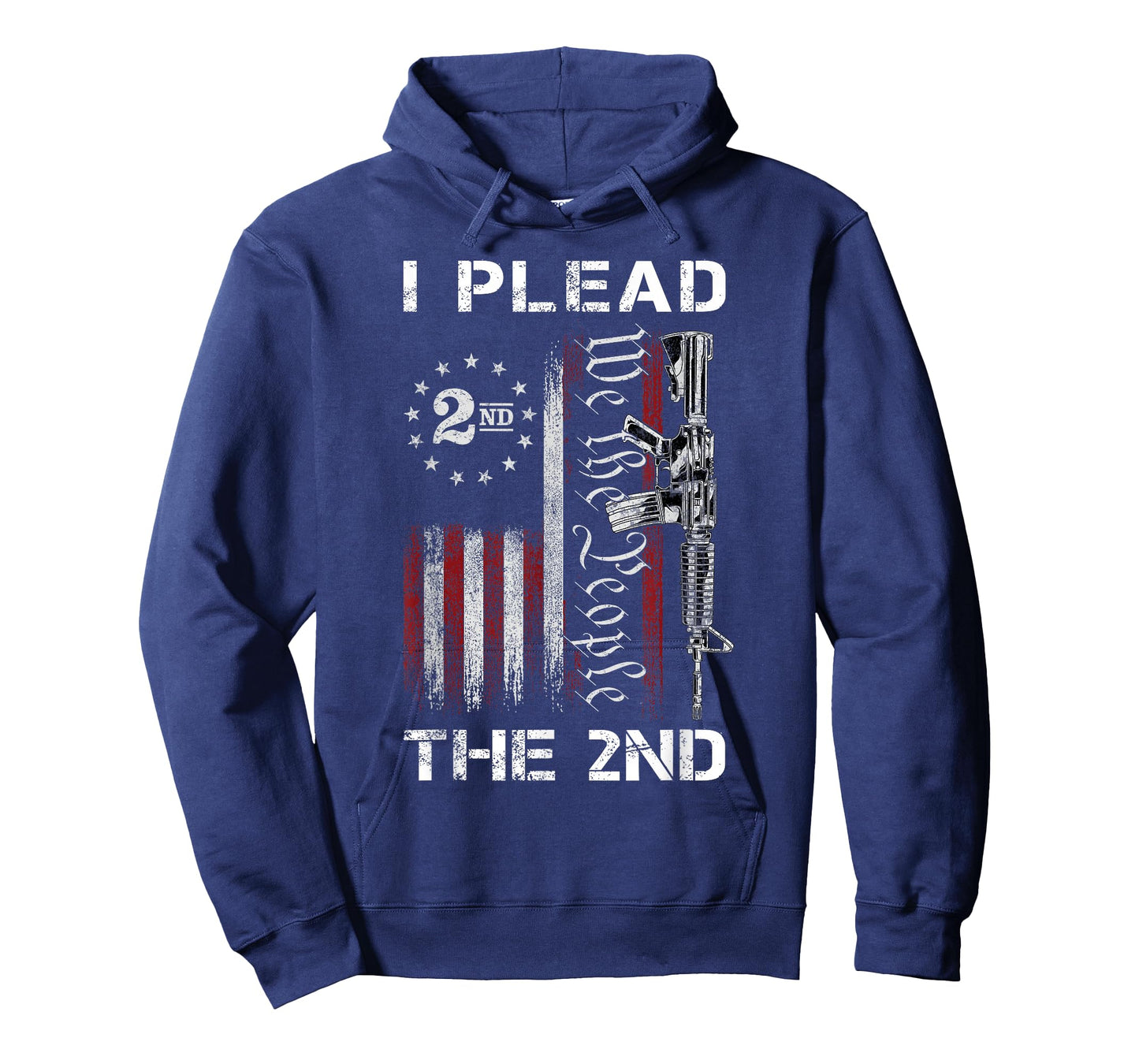 I Plead The 2nd We The People USA Flag AR-15 Rifle T-Shirt