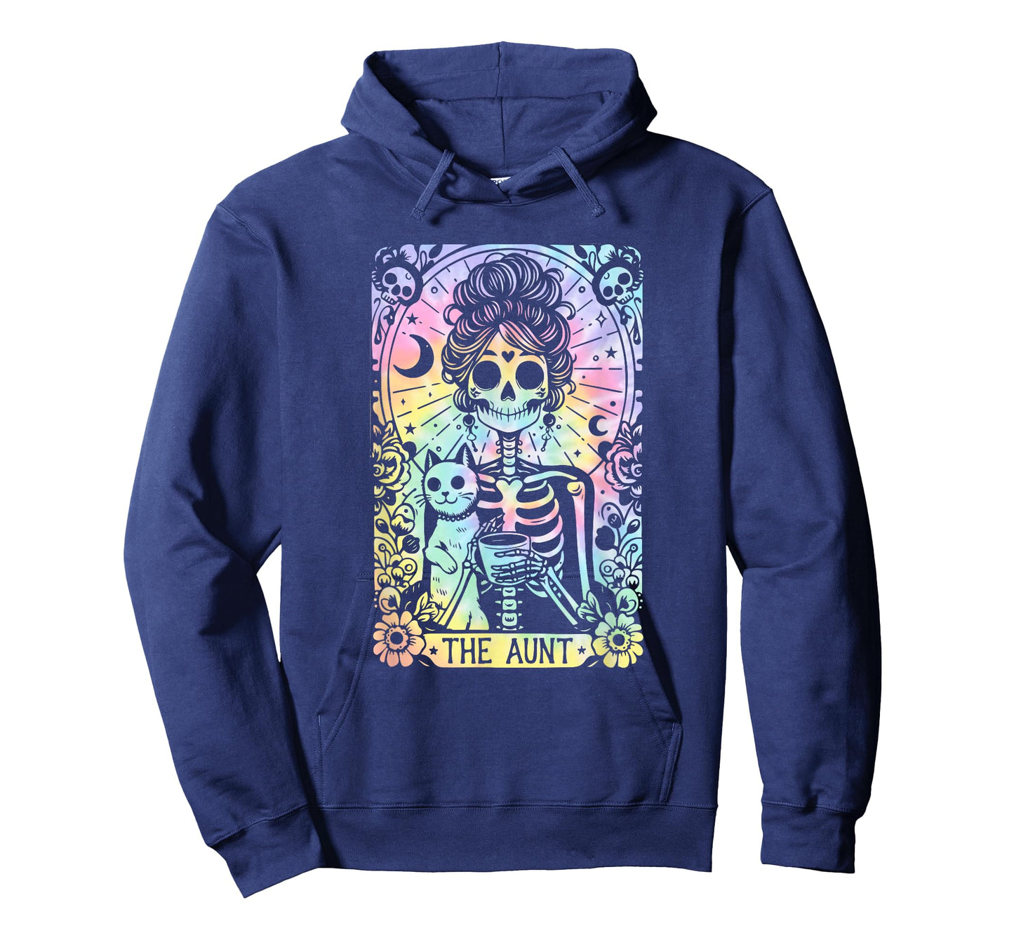 The Aunt Tarot Tie Dye Skeleton Best Aunt Mother's Day T-Shirt