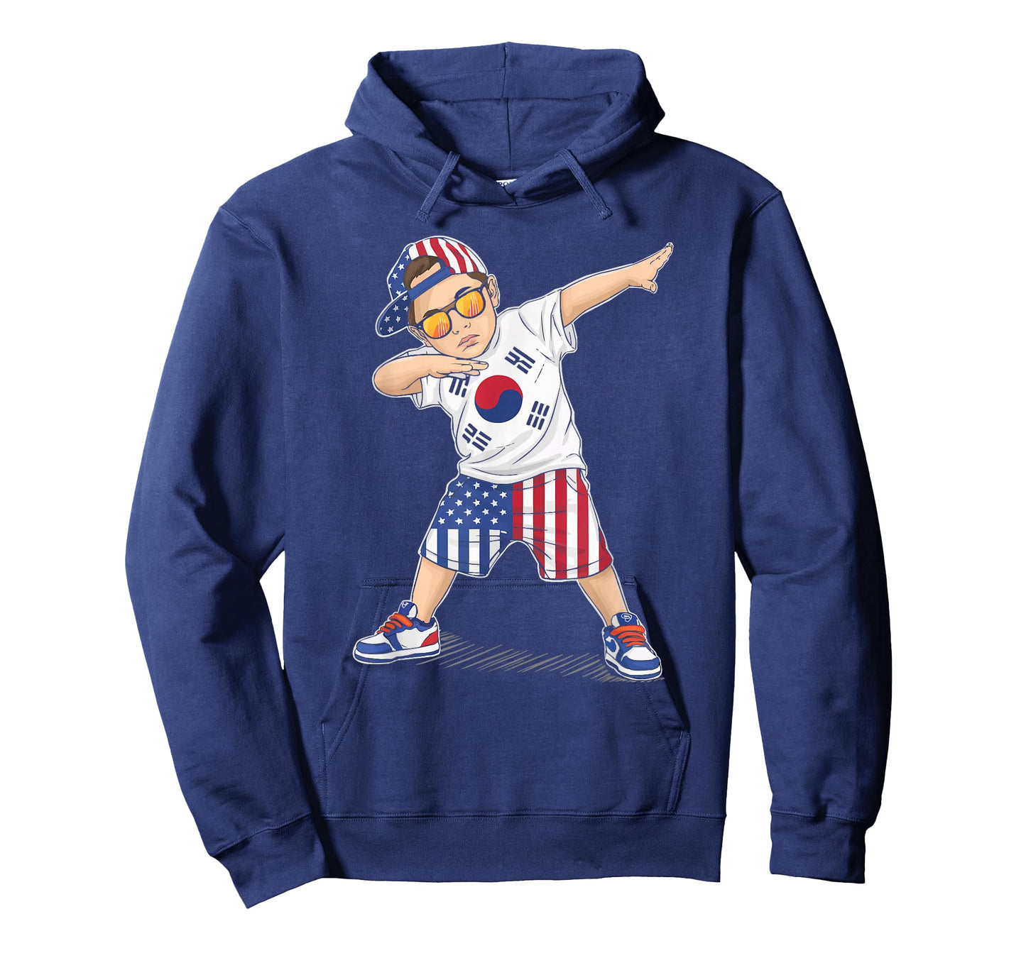 Half American Half Korean USA Flag South Korea America T-Shirt