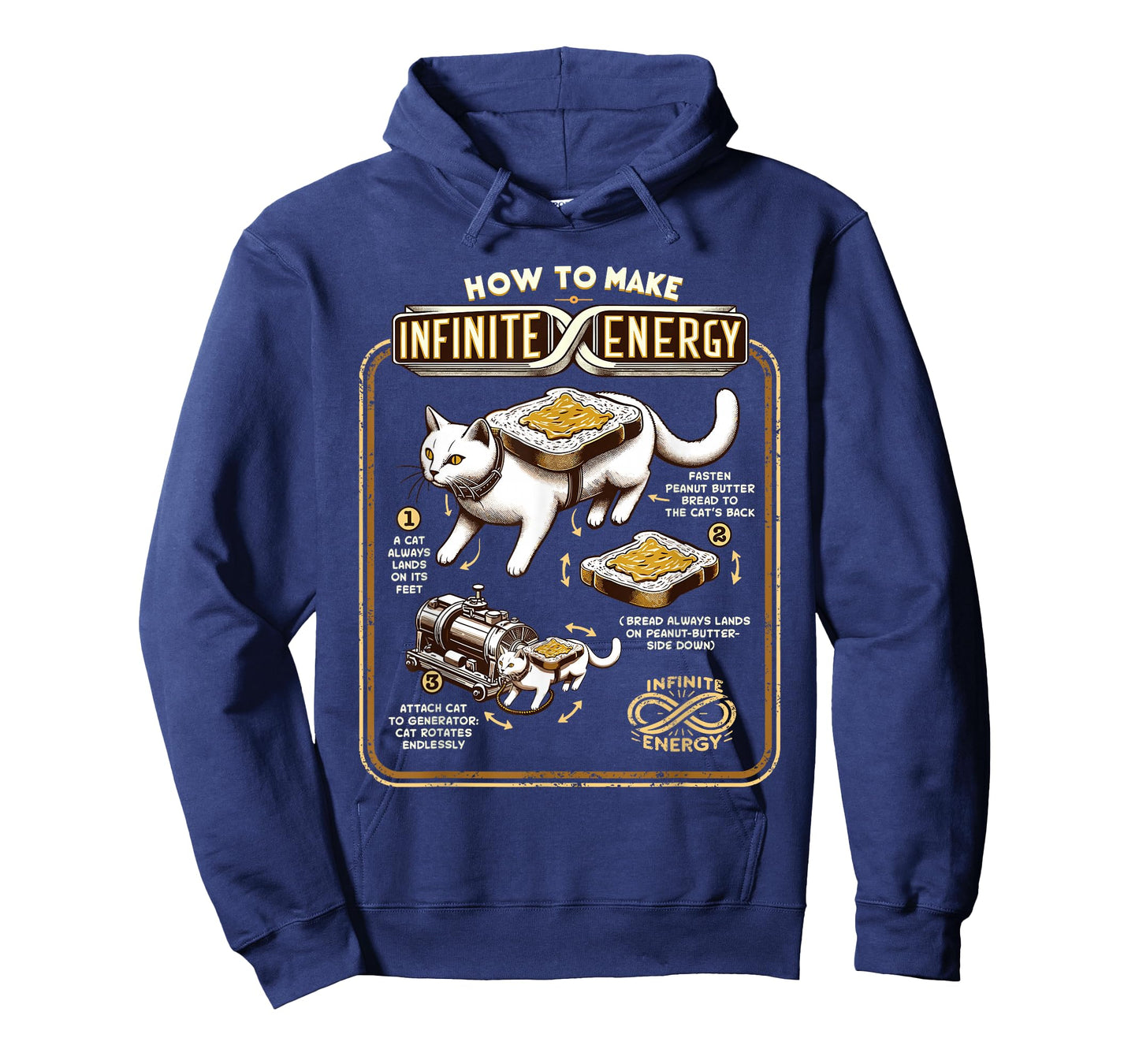 Science Experiment Perpetual Mobile Infinite Energy Cat T-Shirt
