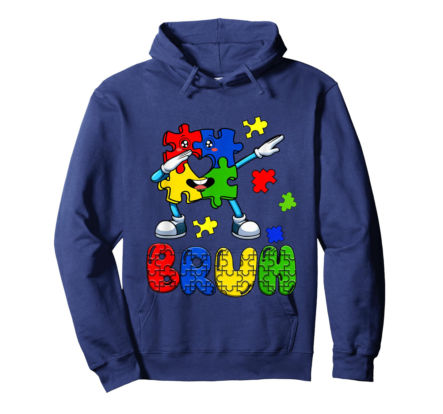 Proud Autism Awareness Dabbing Puzzle Pieces Costume Family T-Shirt
