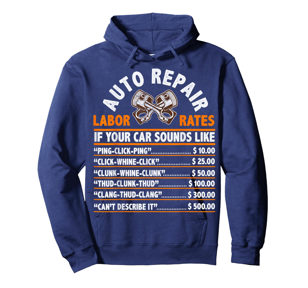 Funny Auto Mechanic Hourly Rate Car Mechanic Labor Rates T-Shirt