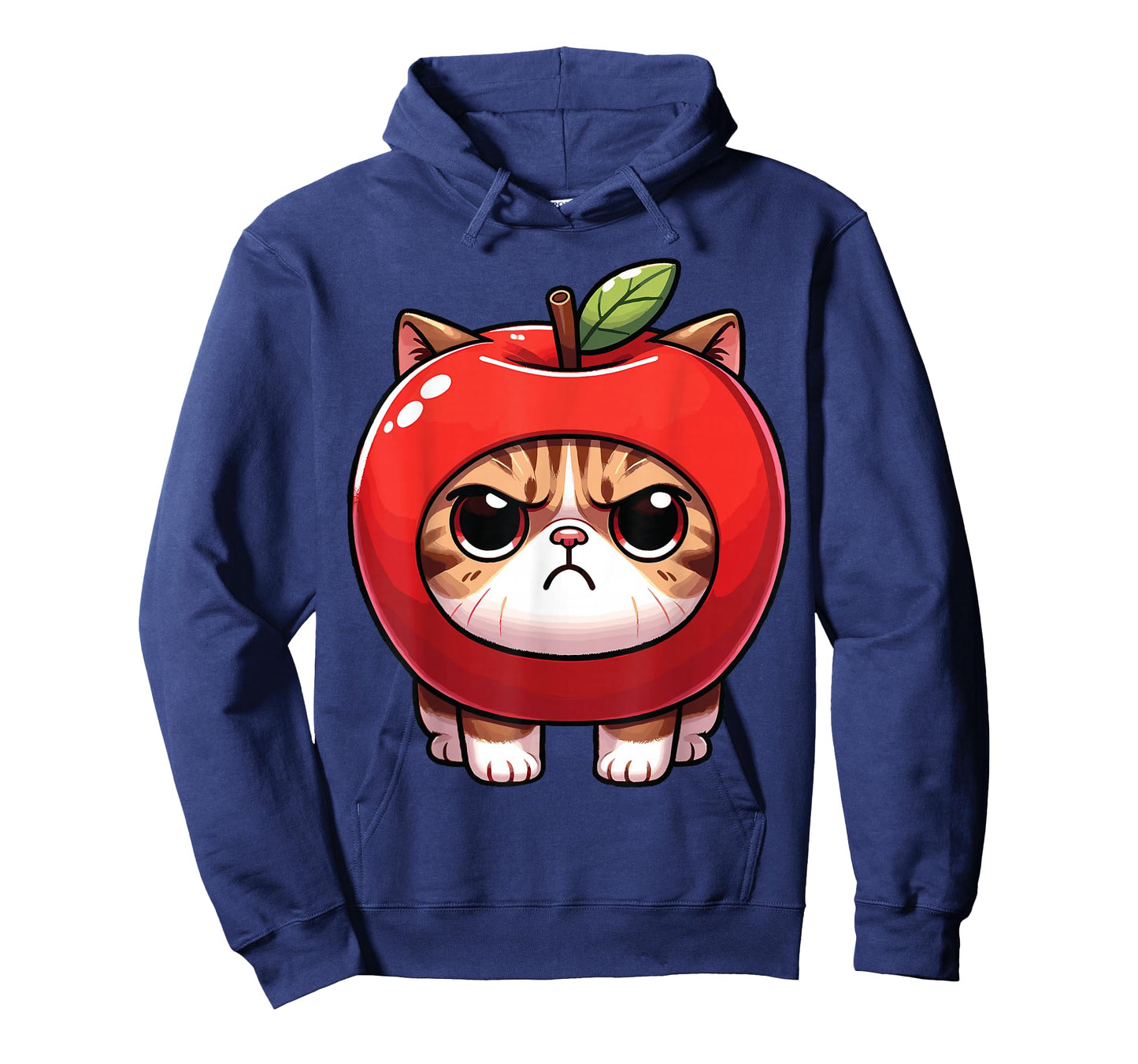 Apple Cat, Grumpy Kitty, Kawaii Apple Cat T-Shirt