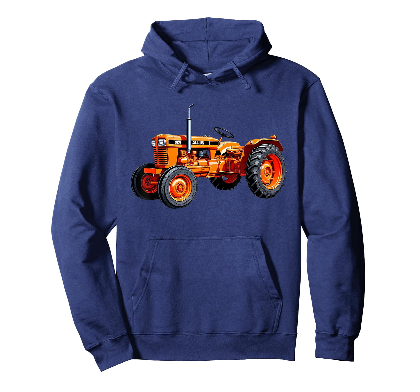 Classic Orange Tractor Retro Farming Design T-Shirt