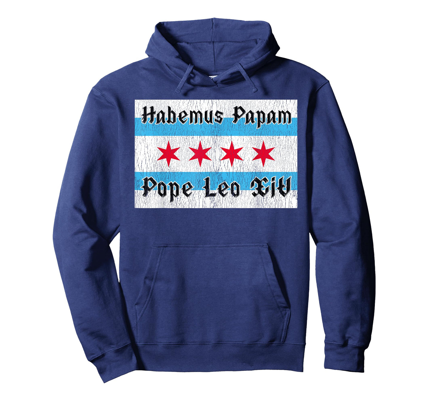 Habemus Papam Pope Leo XIV - Chicago Flag Tribute Design T-Shirt