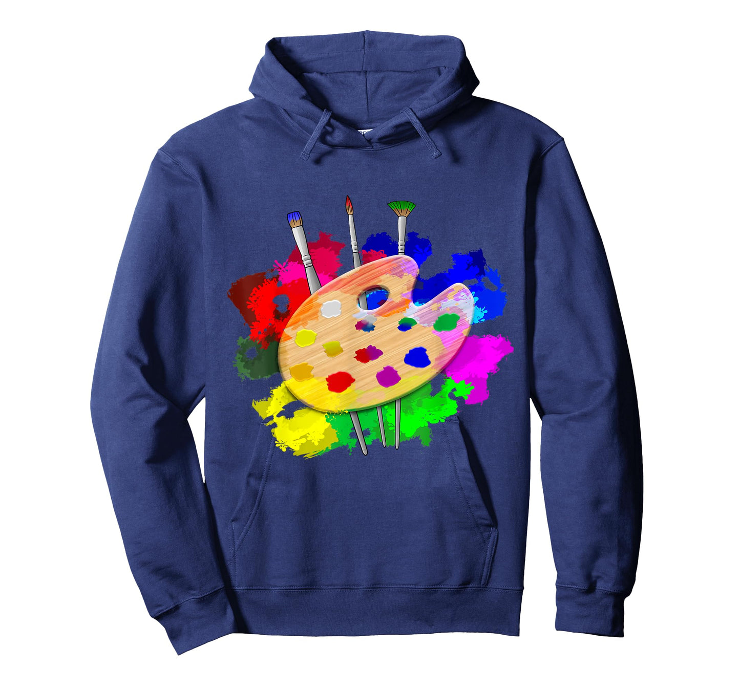 Artist Paint Palette and Brushes Art T-Shirt Small