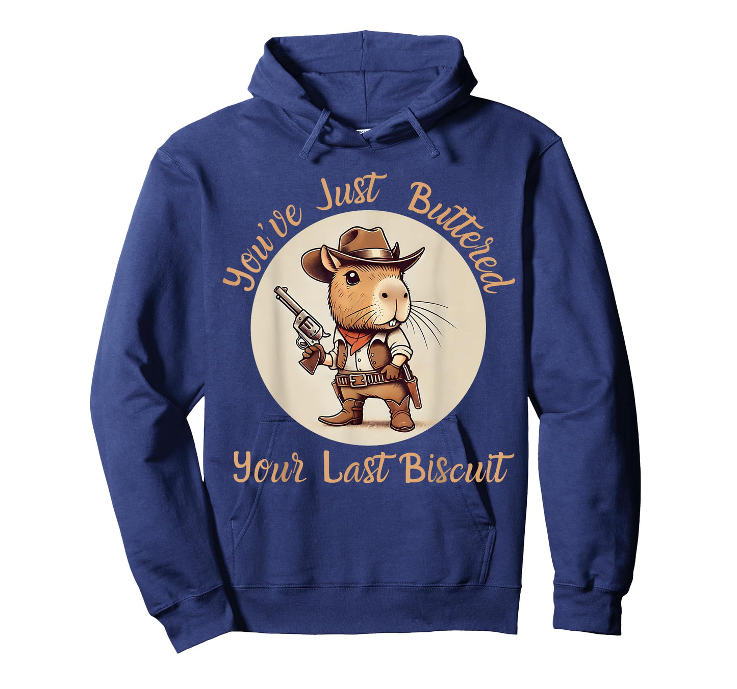 You've Just Buttered Your Last Biscuit Capybara Cowboy Cat T-Shirt