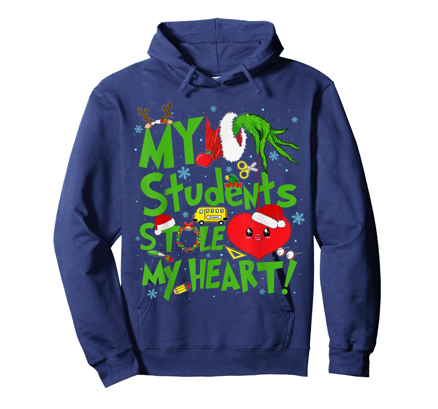 My Students Stole Teacher My Heart Holiday Merry Christmas T-Shirt