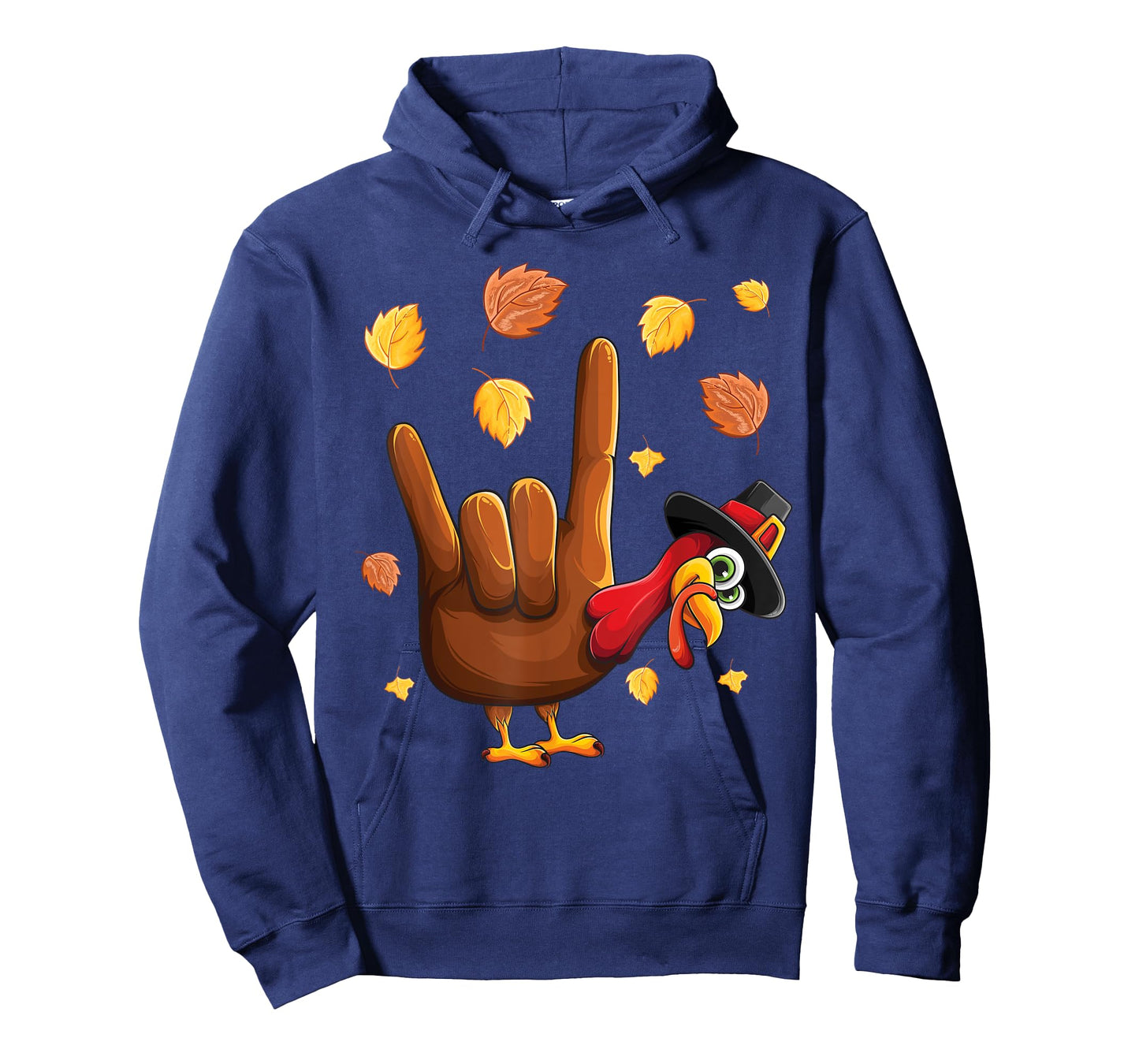 ASL Tukey American Sign Language I Love You Thanksgiving T-Shirt