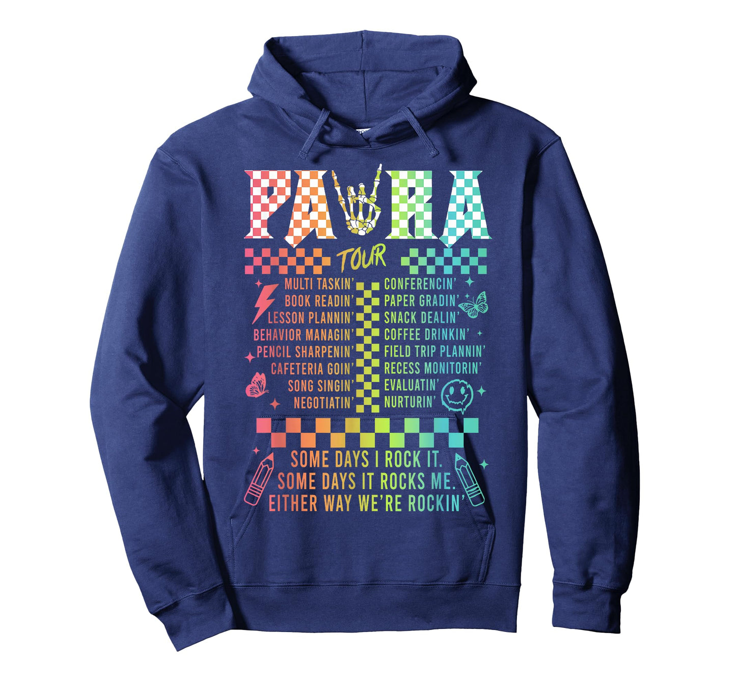 Para Tour Paraprofessional Squad Rock Teacher Back To School T-Shirt