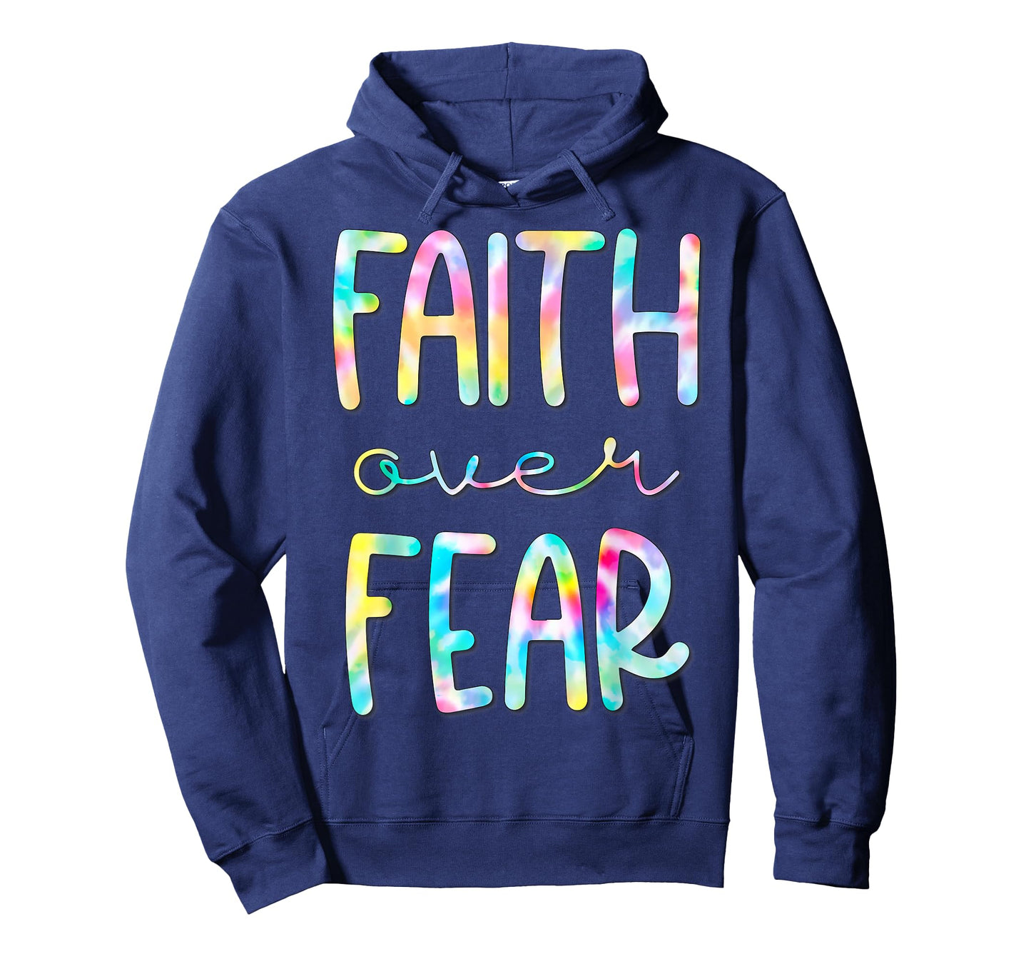 Christian Shirt for Girls Faith Over Fear Trust God Tie Dye T-Shirt