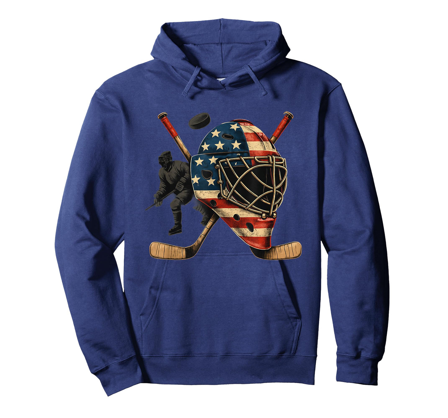 USA Goalie Helmet Ice Hockey Shirt 4th of July Sportswear T-Shirt