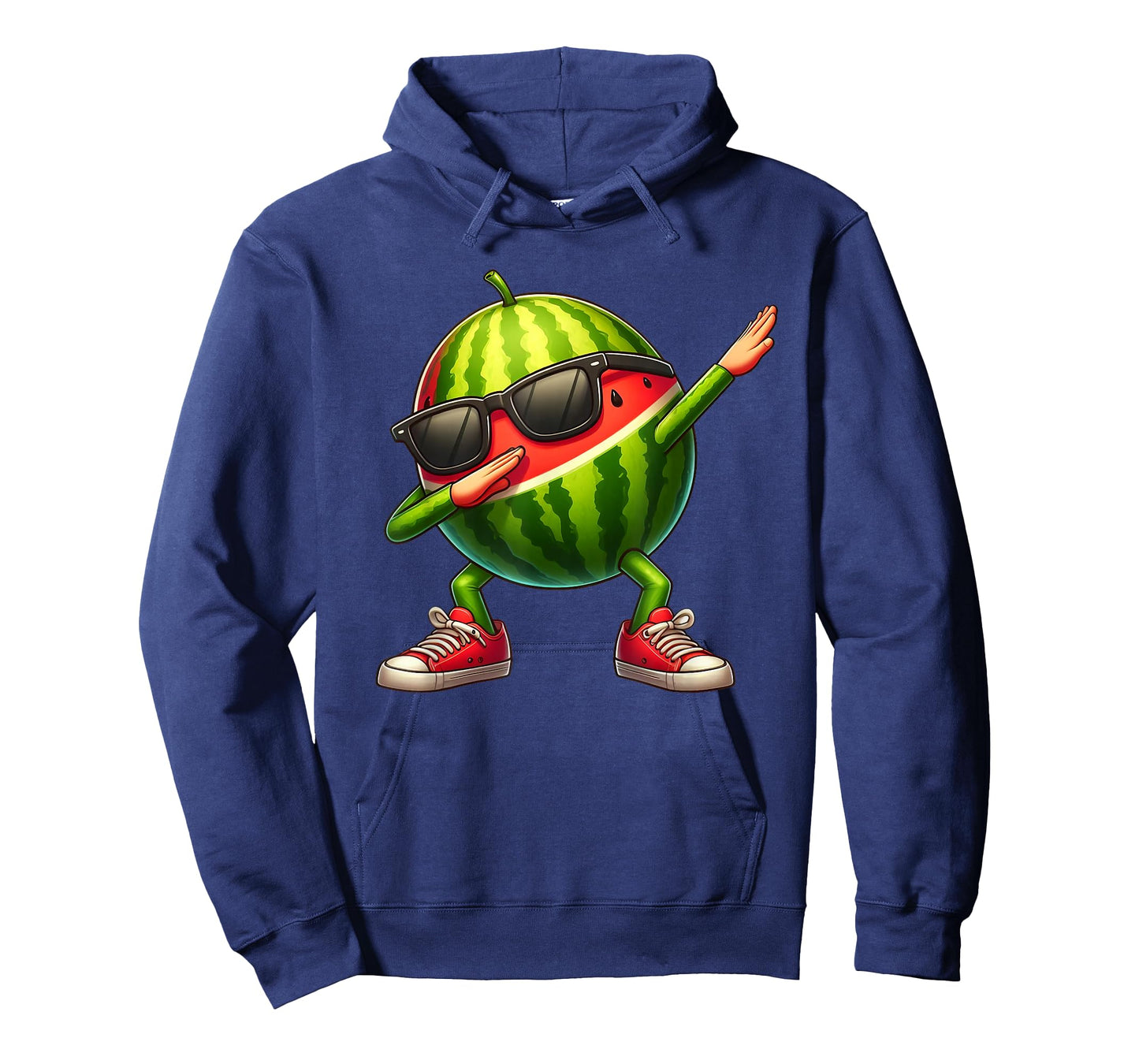 Watermelon Dabbing In Ninja Style Funny Watermelon Graphic T-Shirt