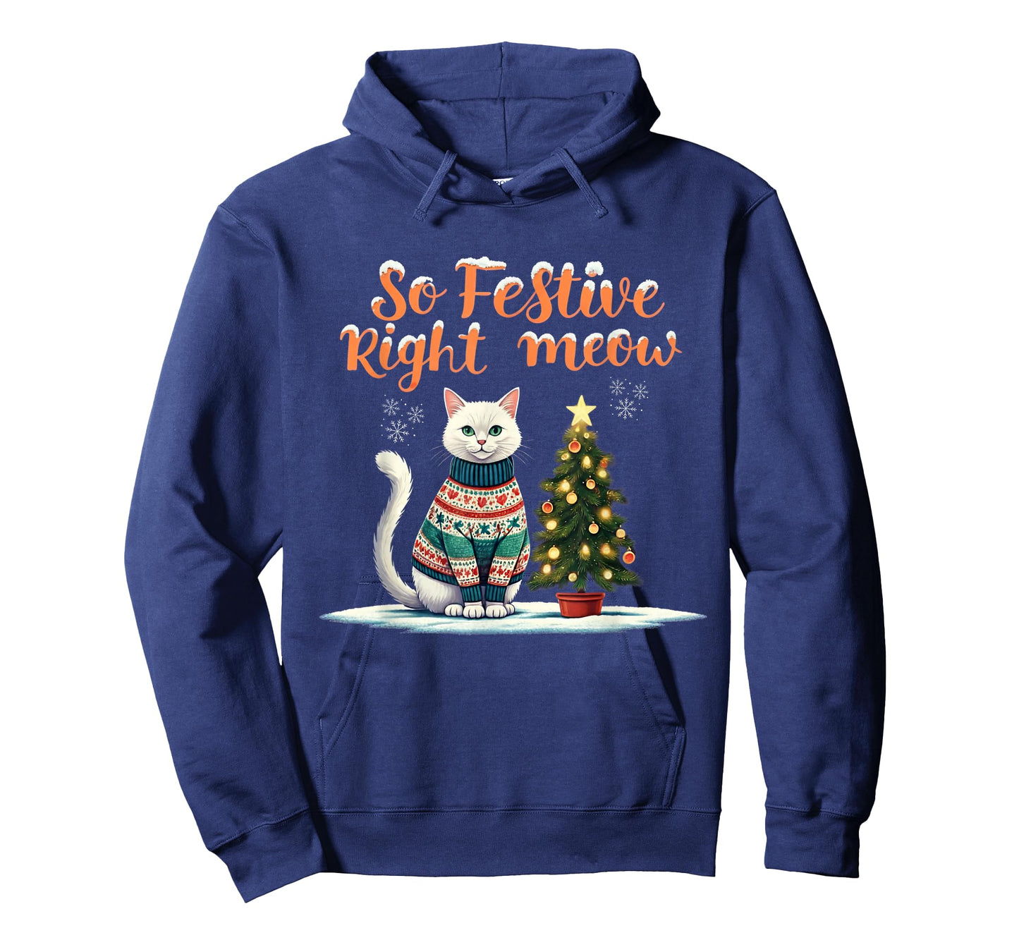 So Festive Right Meow Funny Cat Christmas Santa Holiday T-Shirt