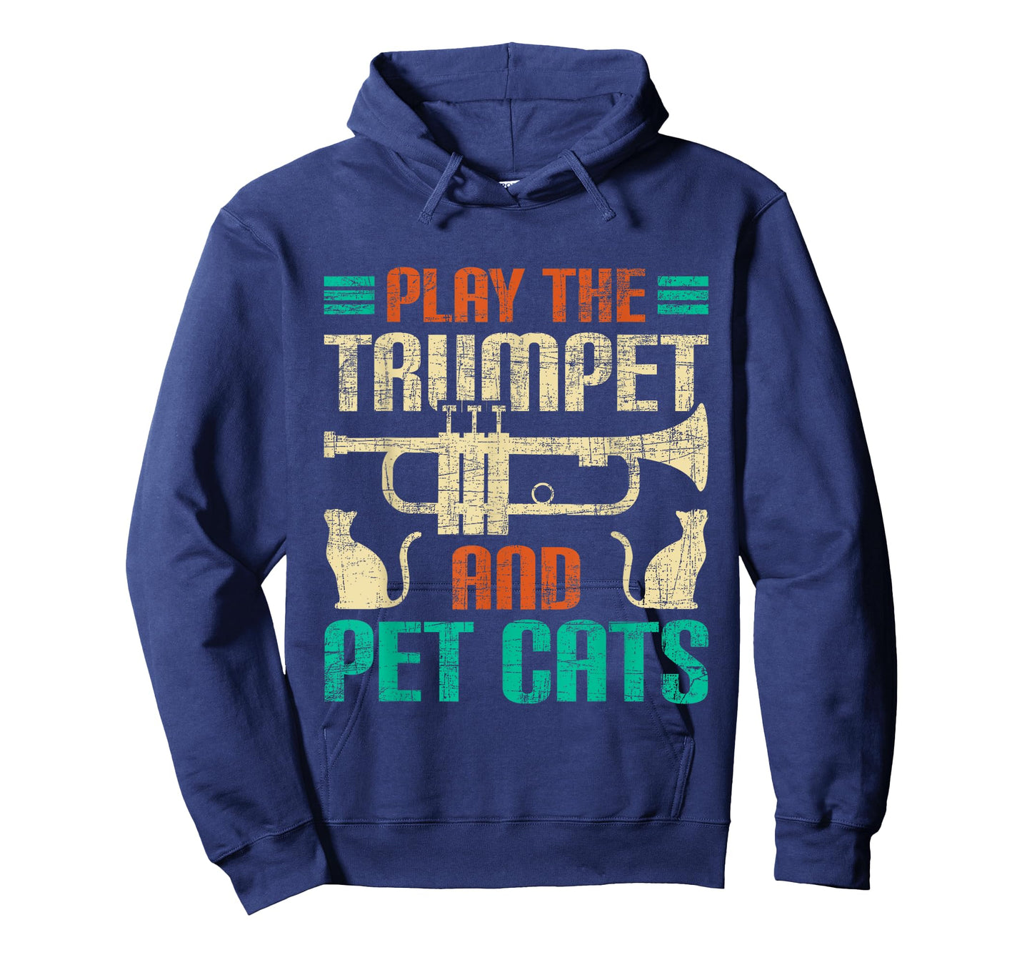 Play The Trumpet And Pet Cats - Trumpeter Jazz Music Lover T-Shirt