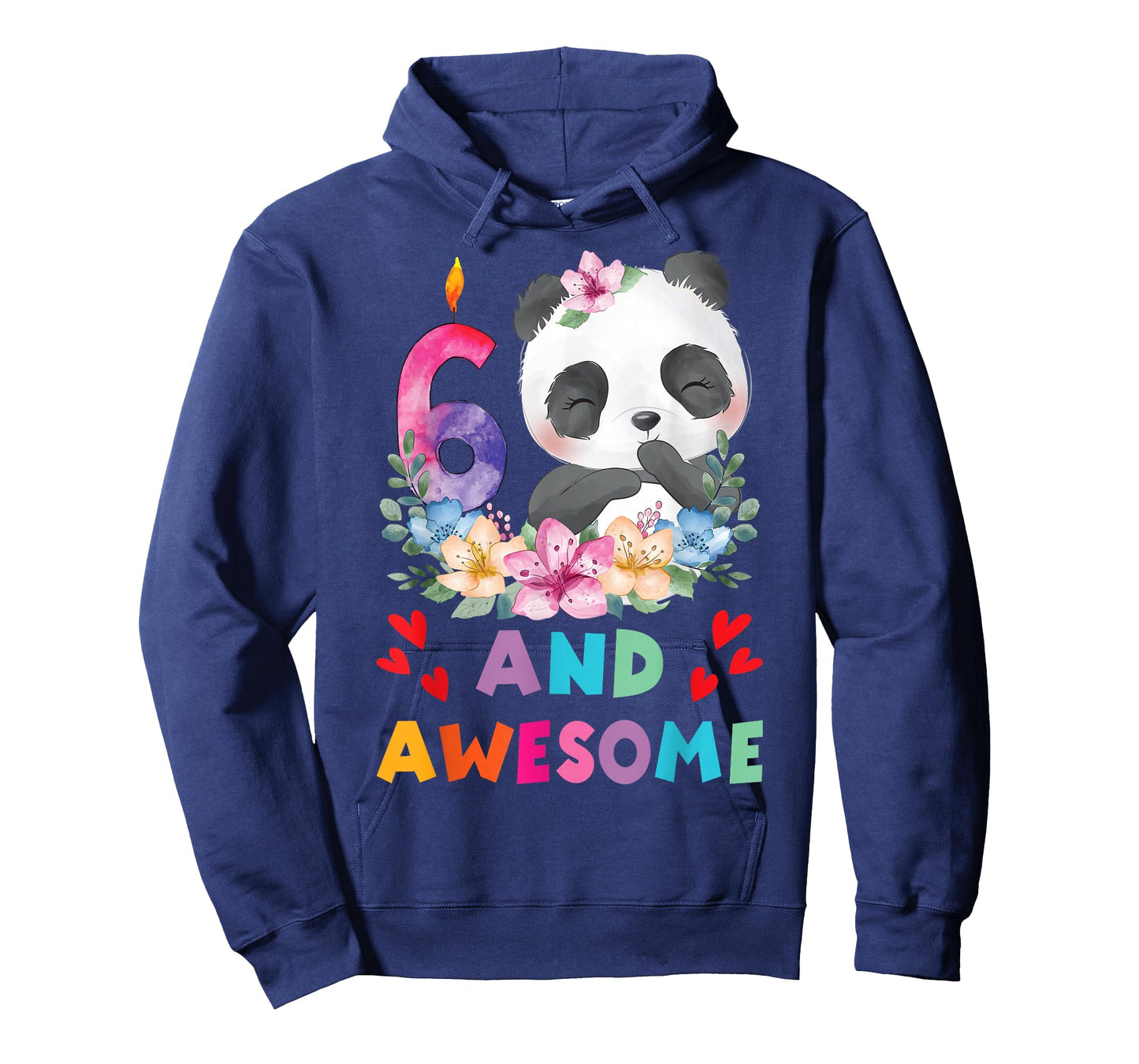 6 Years Old 6th Birthday Panda Unicorn Girl Party Gift T-Shirt
