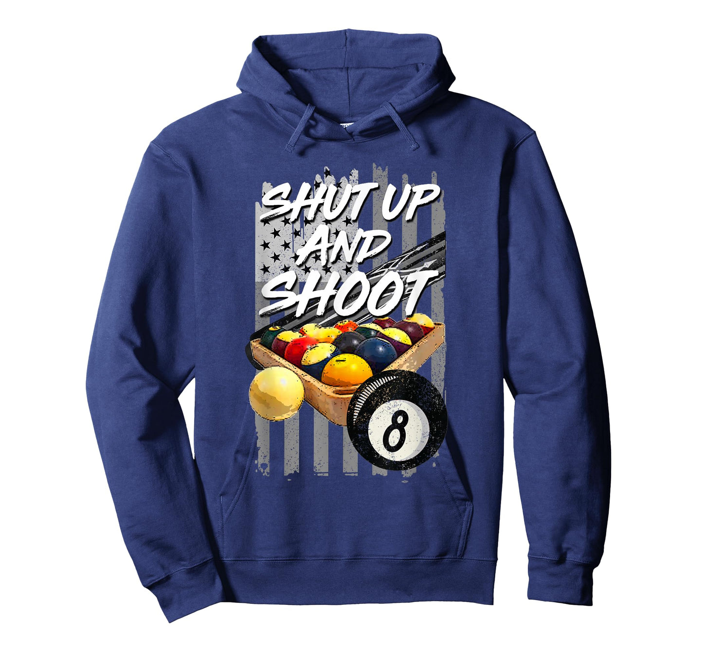 Shut Up and Shoot Billiard 8 Ball Pool Player T-Shirt