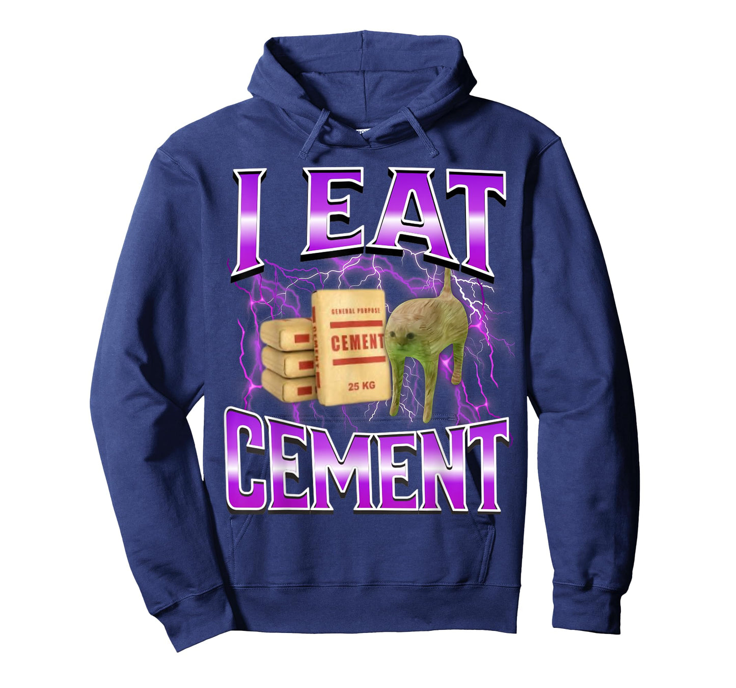 I Eat Cement Funny Cat Meme Internet Memes Funny Memes Gen-Z T-Shirt