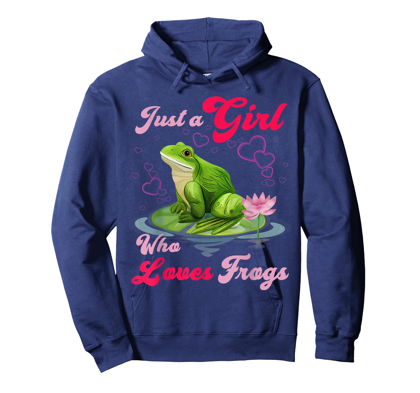 Cute and Funny Just a Girl Who Loves Frogs Women and Moms T-Shirt