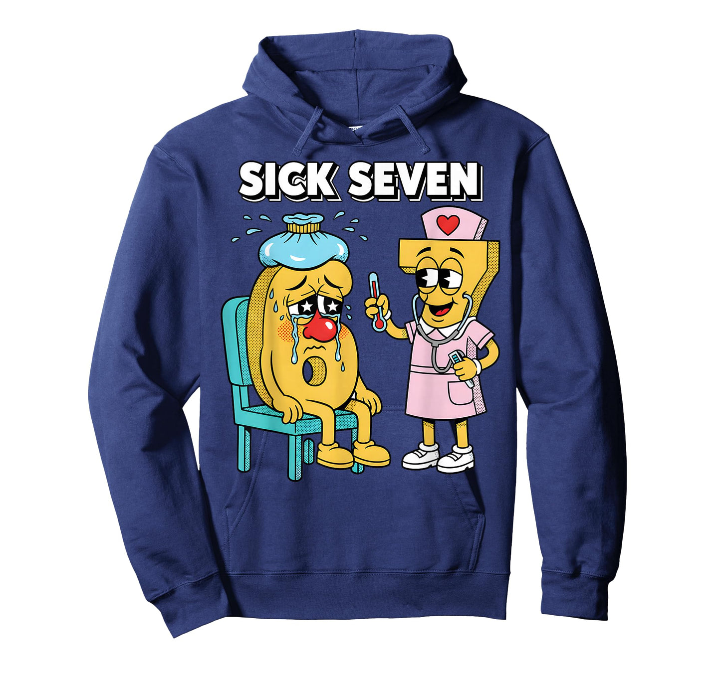 Sick Seven Meme Six Seven Sick 7 Funny Nurse Women Men T-Shirt