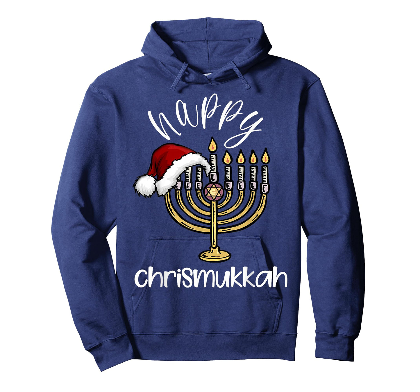 merry chrismukkah happy hanukkah christmas santa hat Xmas T-Shirt