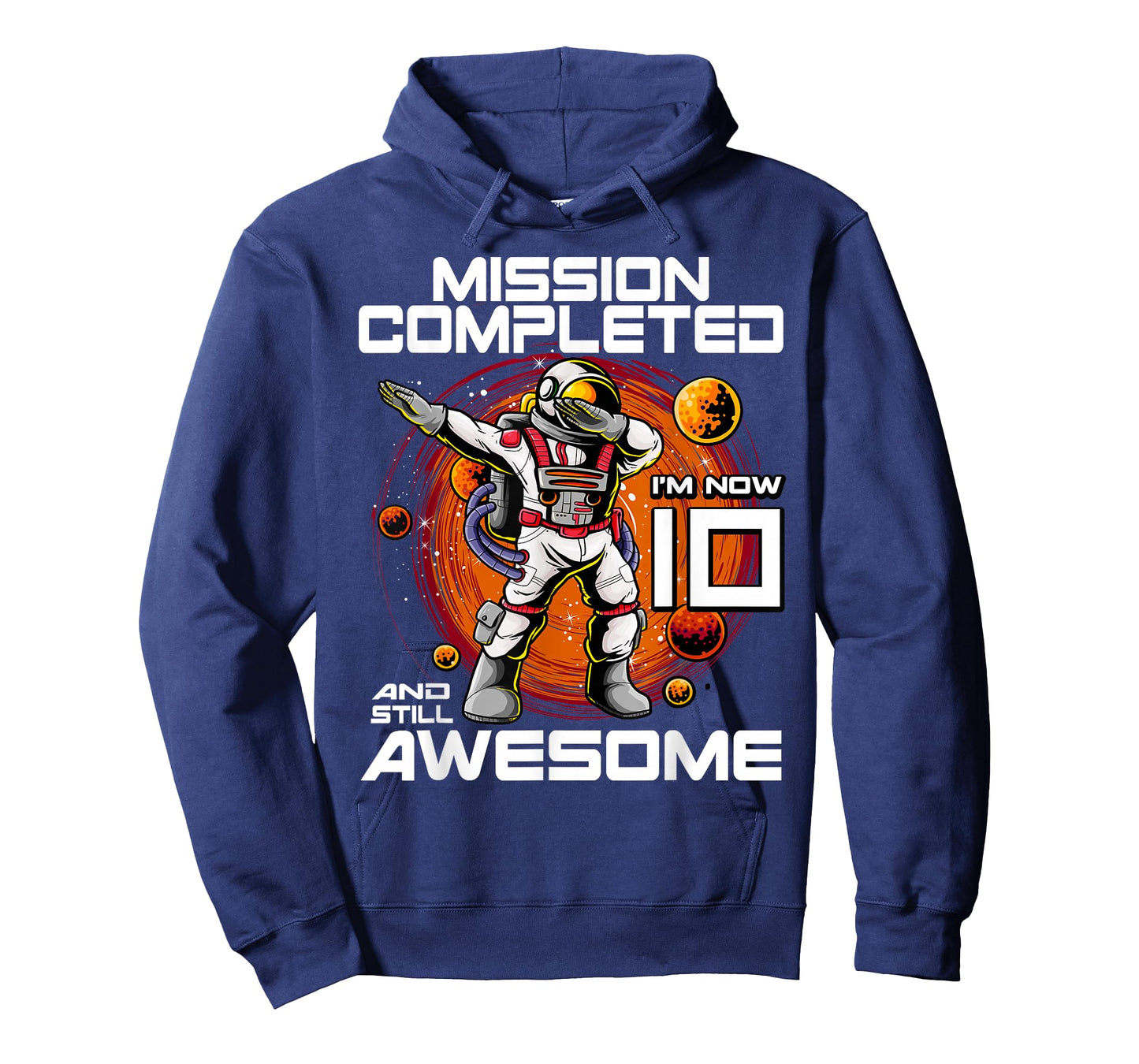 10th Birthday Astronaut 10 Years Old Outer Space Birthday T-Shirt