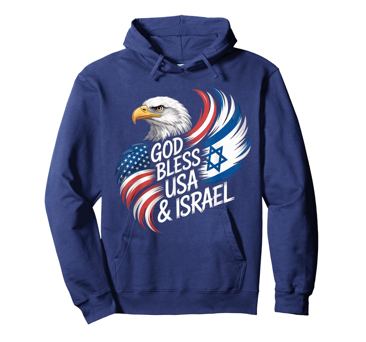 God Bless USA & Israel Support Patriotic Tee T-Shirt