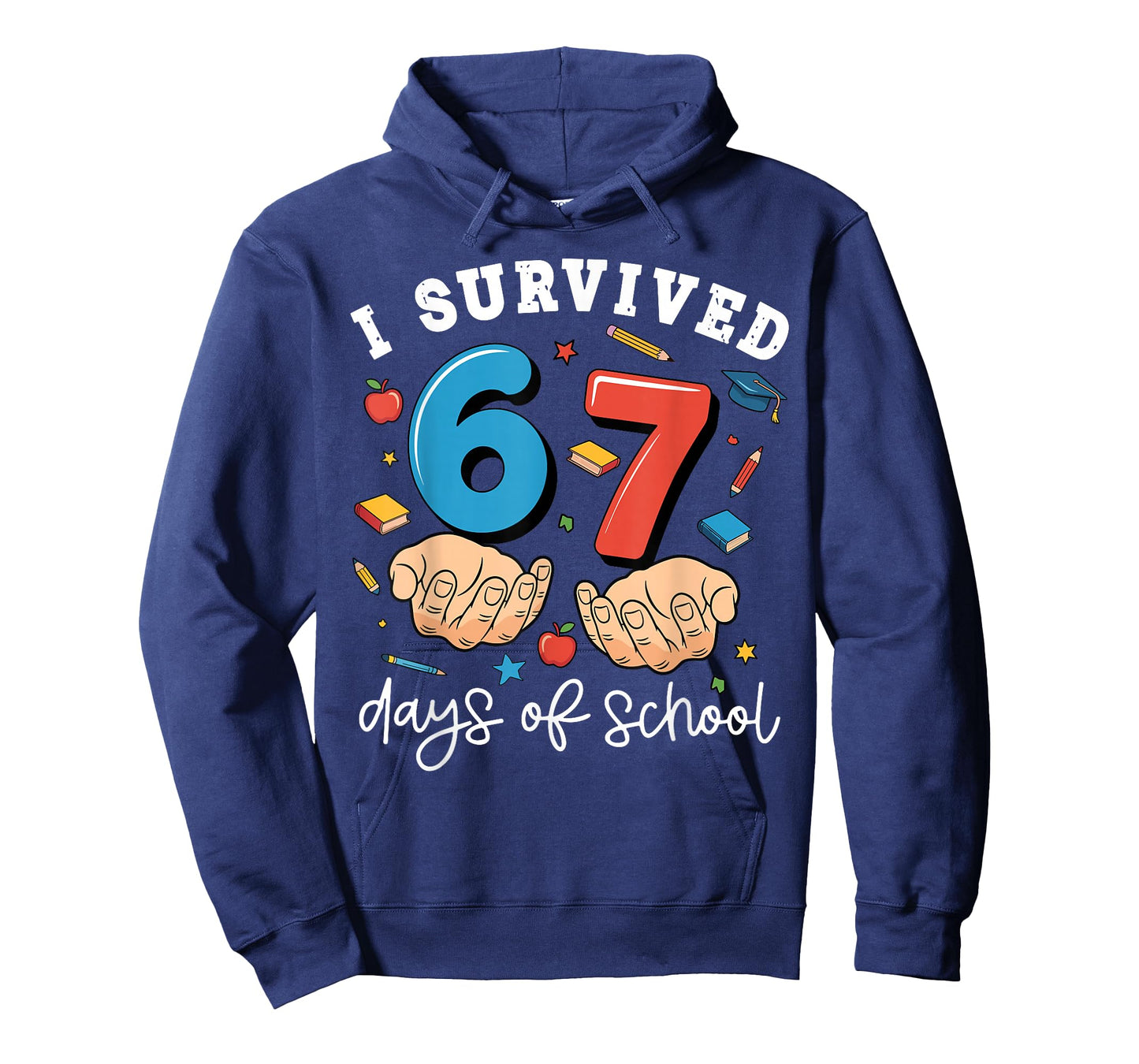 I Survived 67 Days of School Funny Six Seven 6 7 Meme Z Gen T-Shirt
