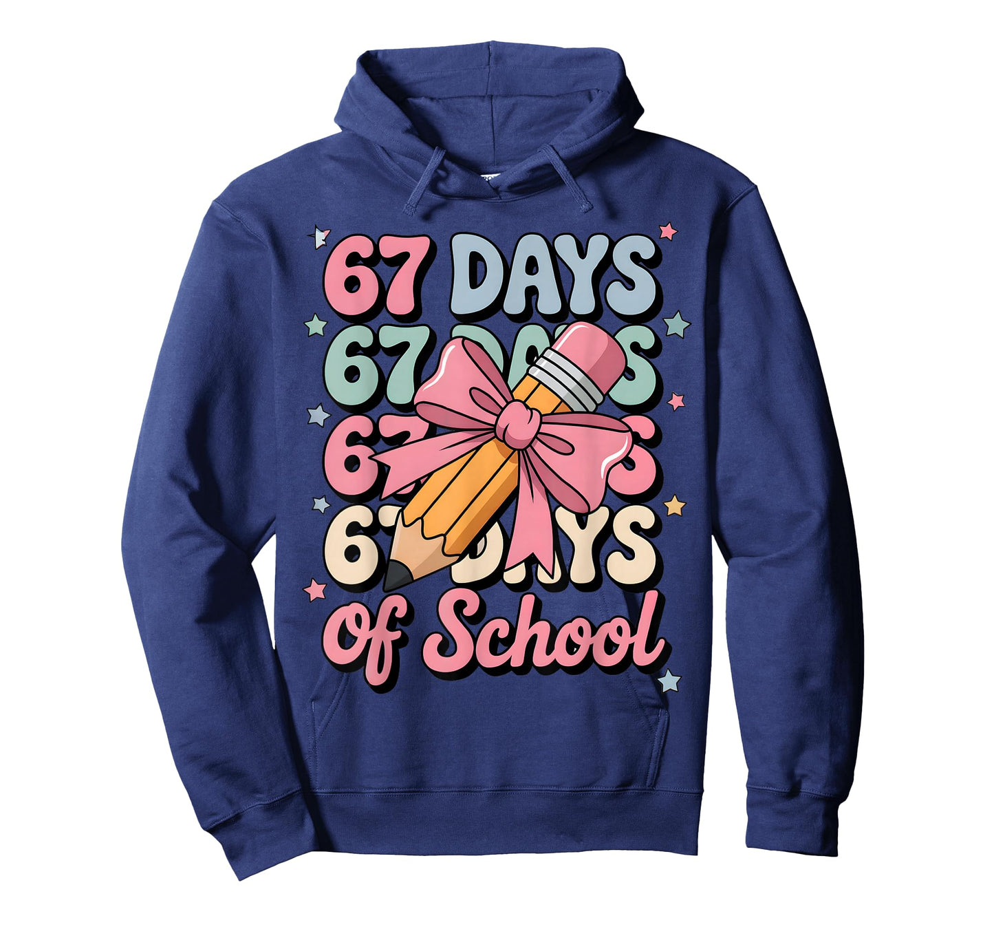67 Days of School Teacher Shirt Cute Preppy Cow Girls Gifts T-Shirt
