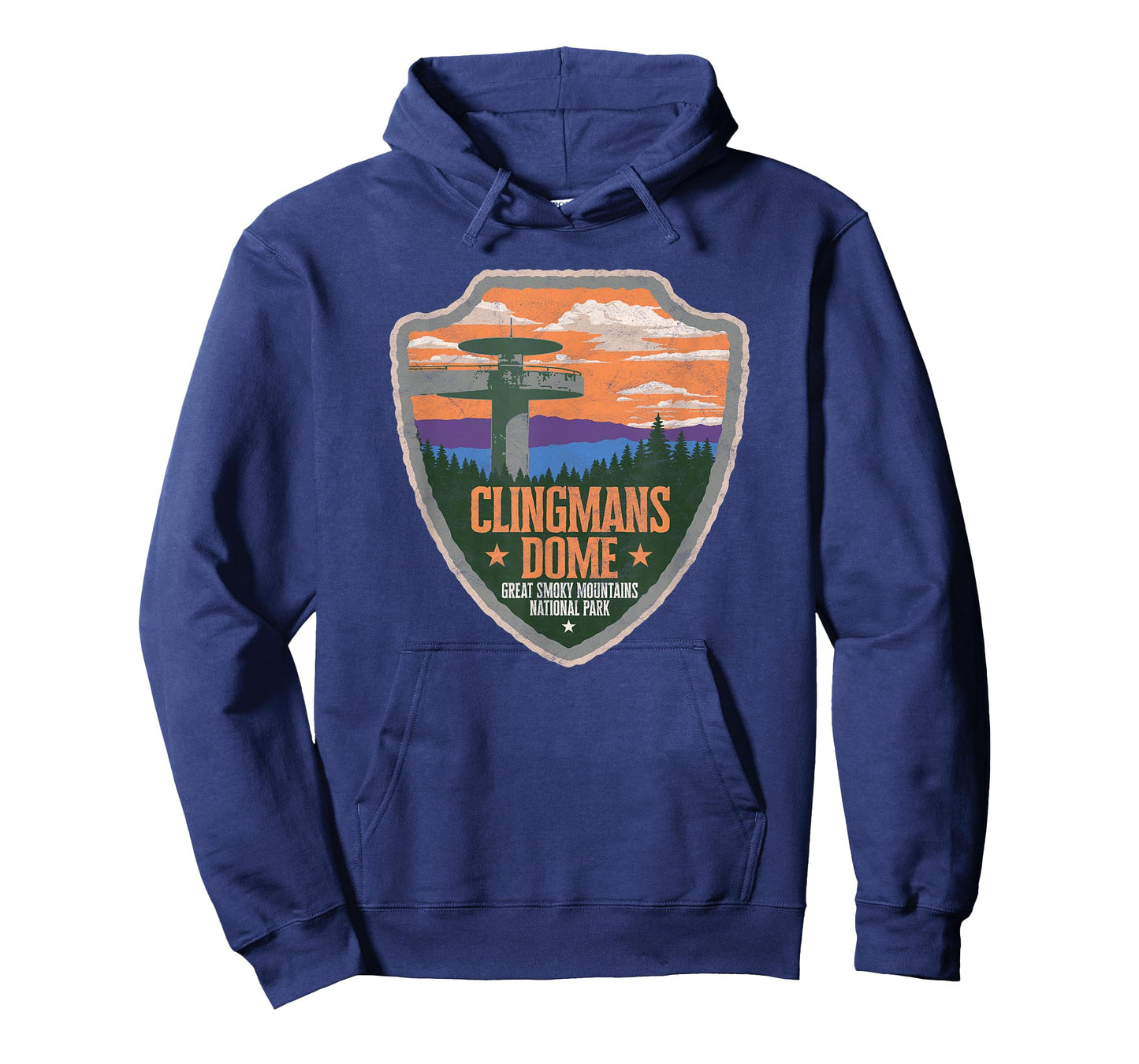 Clingmans Dome Great Smoky Mountains Park Vintage T-Shirt