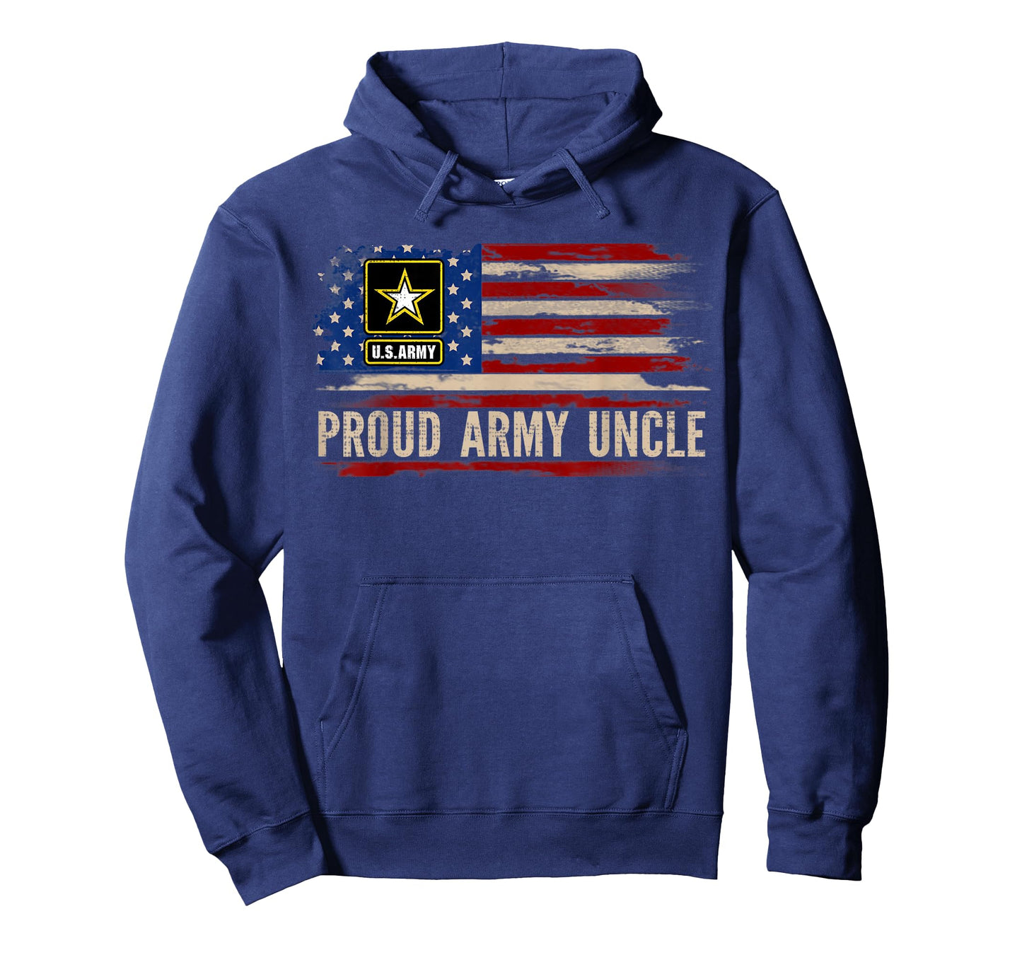 Vintage Proud Army Uncle American Flag Veteran Gift T-Shirt