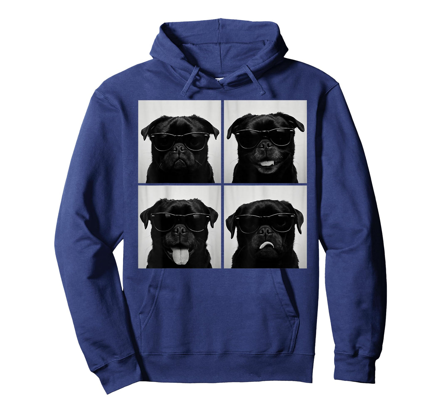 Funny Black Pug Lover Cute Dog Pug Photo Booth T-Shirt