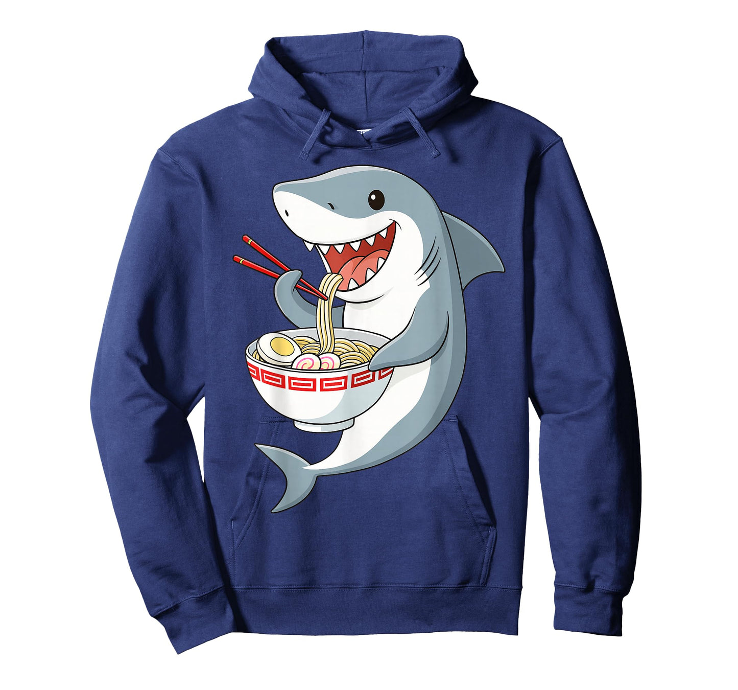 Anime Kawaii Shark Eating Ramen Noodle Gifts Men Women Kid T-Shirt