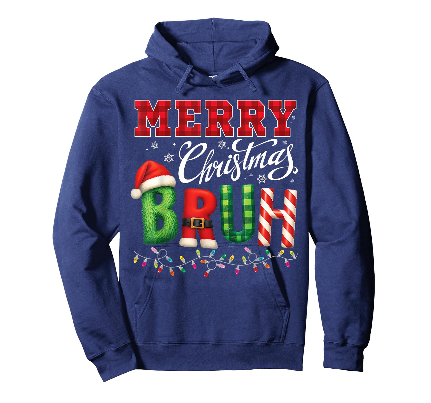Merry Christmas Bruh Women Men Kids Bruh Funny Family T-Shirt