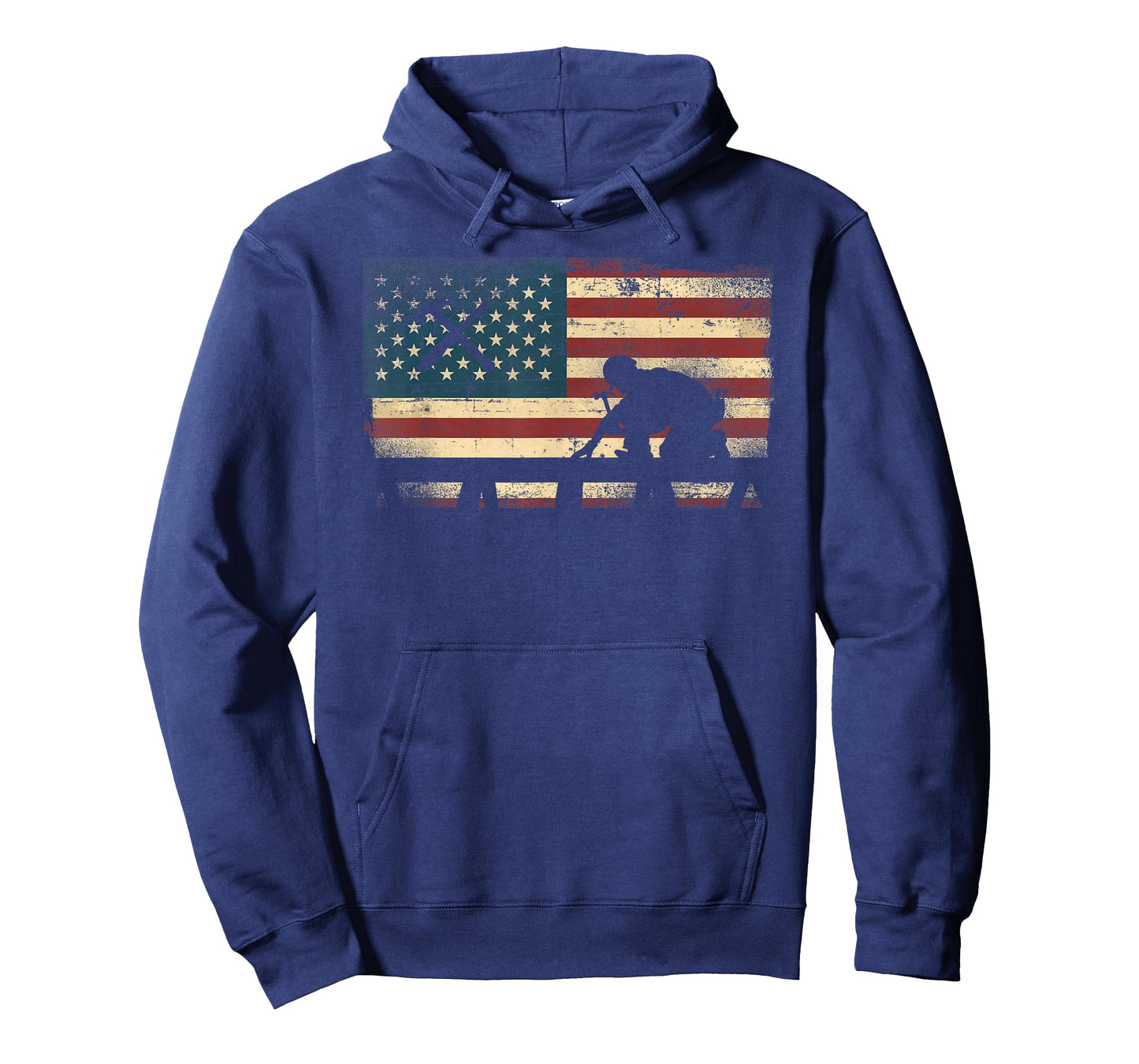 Woodworker Carpenter Vintage Patriotic Usa American Flag T-Shirt